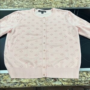 Cable & Gauge Light Pink Women's Cardigan